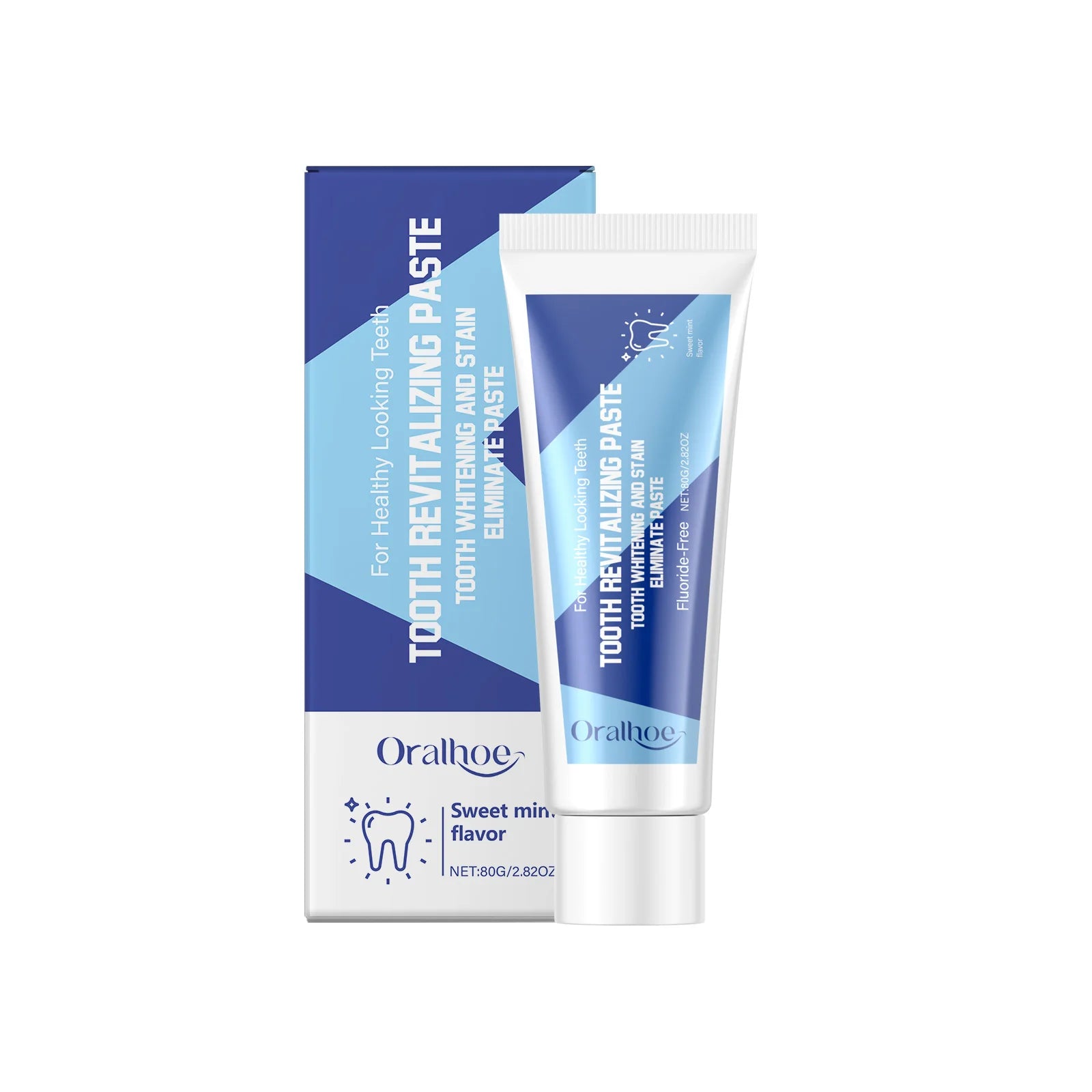 Deep Cleaning & Whitening Toothpaste, Teeth Stain Removal, Tartar Control, Fresh Breath, Oral Health Maintenance Zpaxo 80g boxed