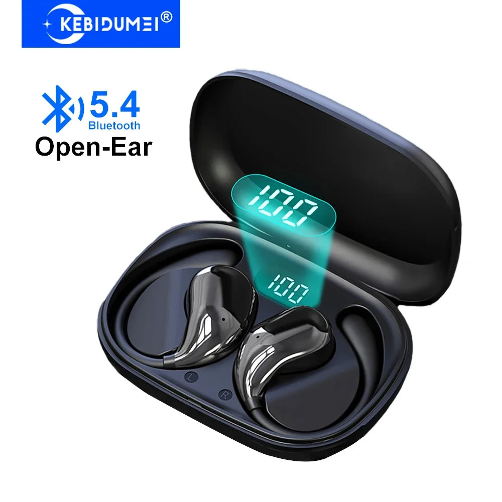KEBIDUMEI Open Ear Earphones Bluetooth 5 4 Hook Headphones Hifi