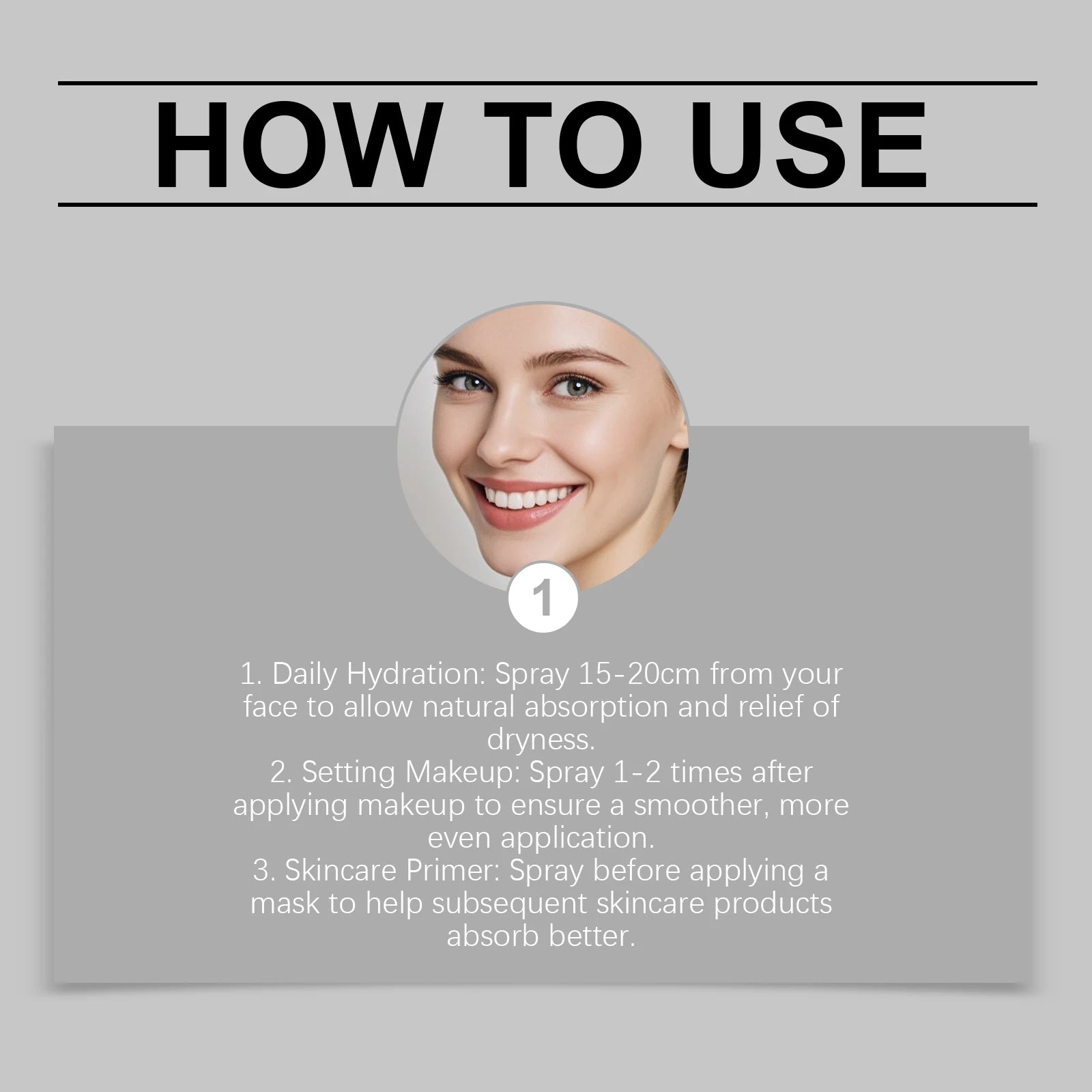 Reishi Mushroom Extract Toner for Hydrating Makeup Setting Face Mist to Improve Dullness for Glowing Skin Travel Skin Care Zpaxo