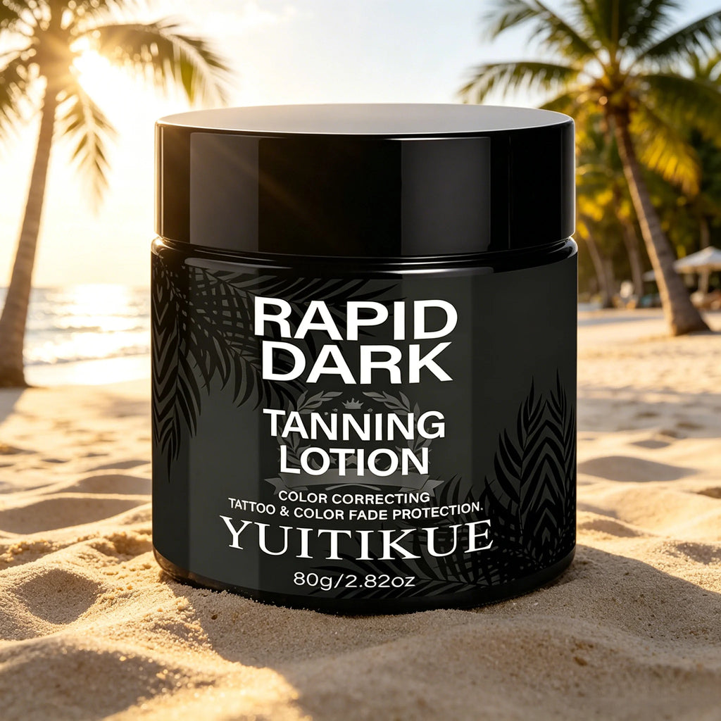 YUITIKUE Rapid Dark Tanning Lotion – DHA Self Tanner 80g Self Tanning Lotion Zpaxo 1pc