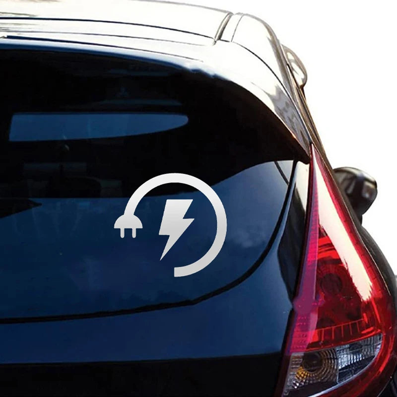 Electric Plug Shape Fashion Car Sticker Bumper Windshield Auto Decal Motorcycle Laptop Waterproof Truck Automobile Vehicles Zpaxo
