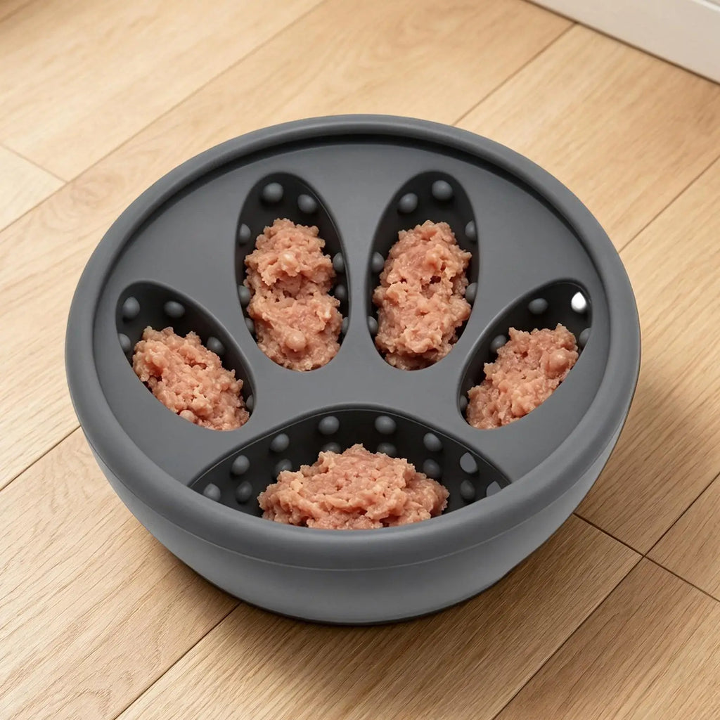 Dog Lick Bowl Silicone Anti-Tip Non-Slip Interactive Toys Dog Lick Bowls Slow Feeder For Treat Dispensing Enrichment Play Zpaxo