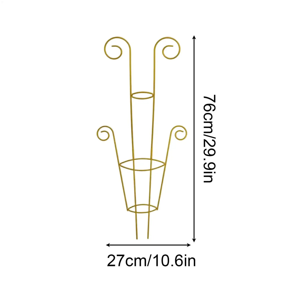 Plant Trellis Metal Garden Climbing Plants Support Pothos Support Stakes for Indoor Outdoor Balcony Terrace Monstera Geranium Zpaxo