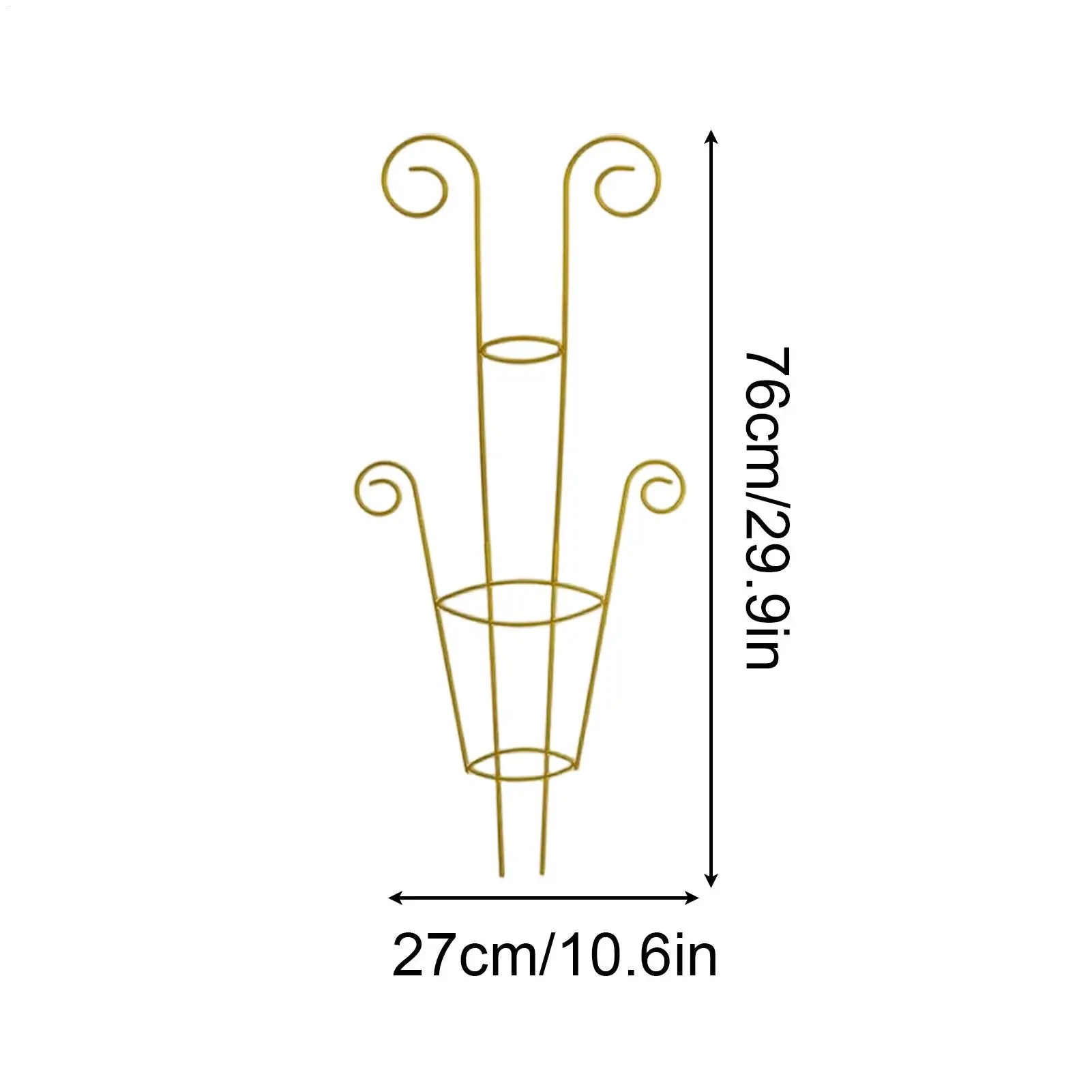 Plant Trellis Metal Garden Climbing Plants Support Pothos Support Stakes for Indoor Outdoor Balcony Terrace Monstera Geranium Zpaxo