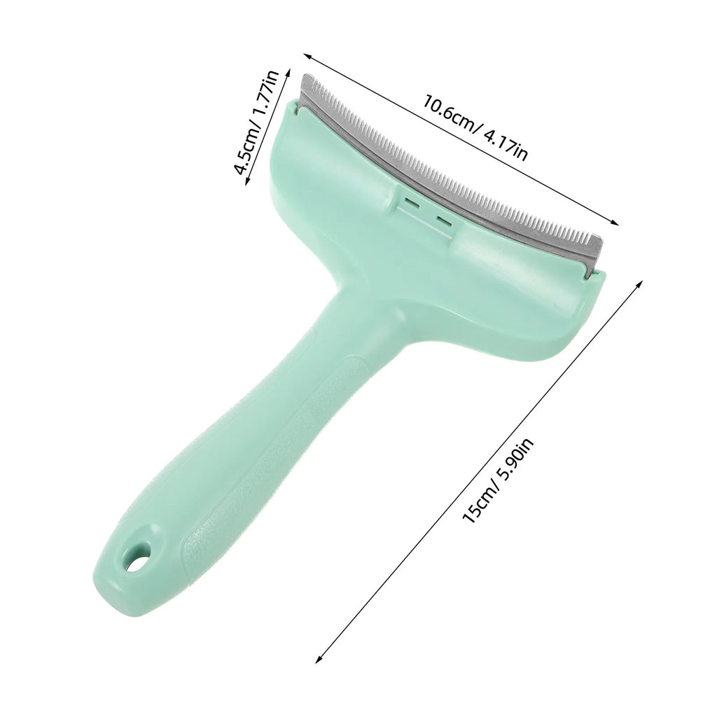 Dematting Pet Hair Rake Comb Dogs Cats Metal Grooming Tool Portable