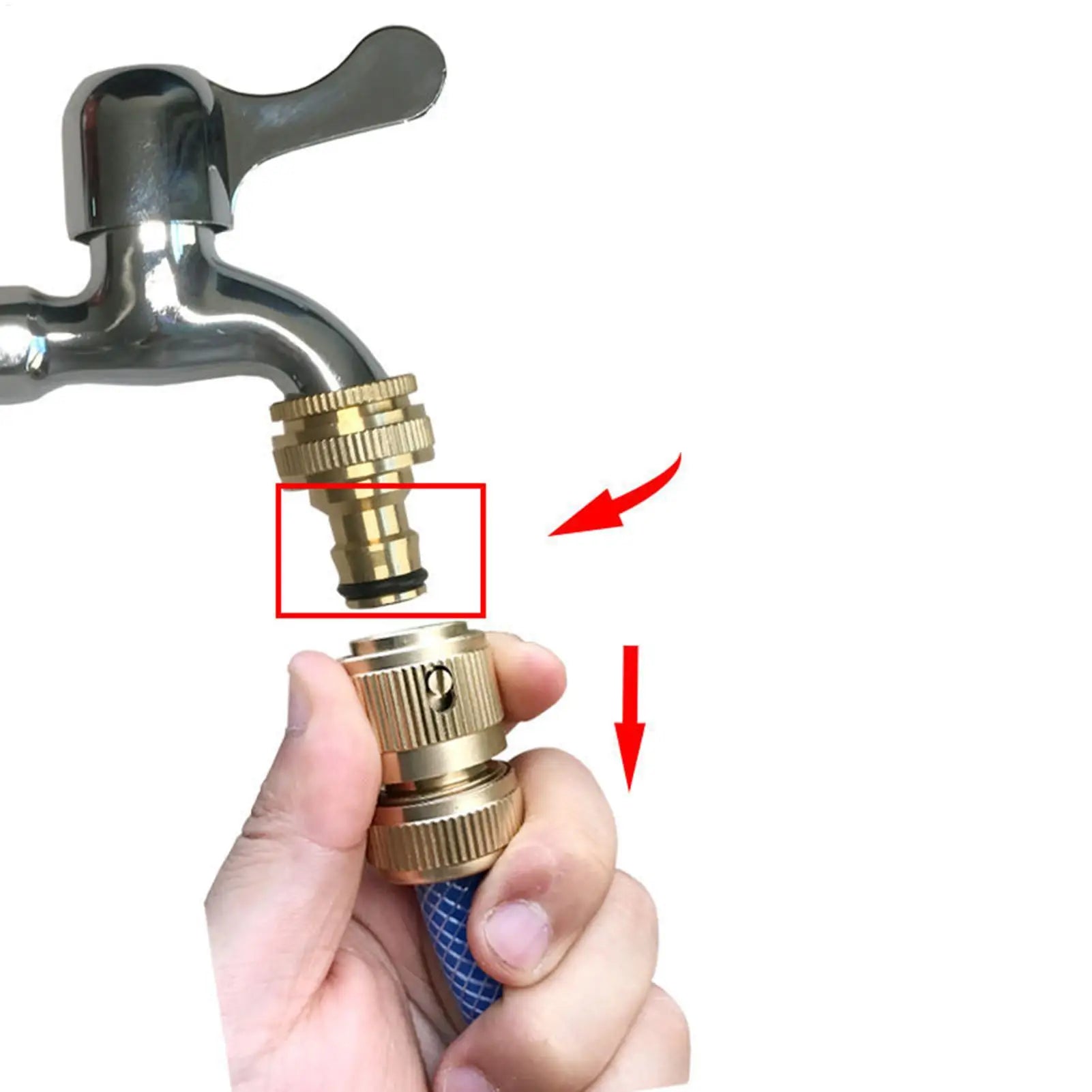 Quick Connect Hose Fittings Brass Tube Watering Coupling Disconnect