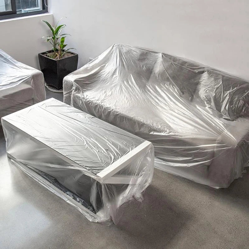 plastic furniture Dust Cover Outdoor Garden Furniture Protector Cover Waterproof Dustproof Chair Cover Chair Sofa Bed Zpaxo
