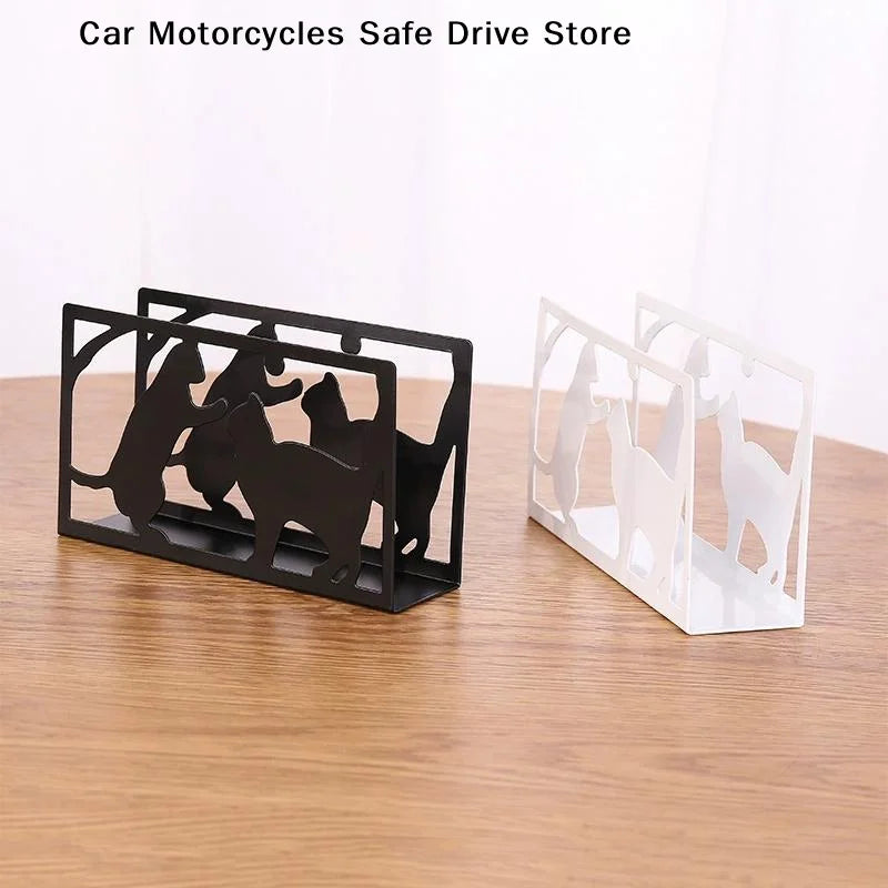 CM1Pc Elegant Iron Art Tissue Box Homestay Napkin Holder Kitchen
