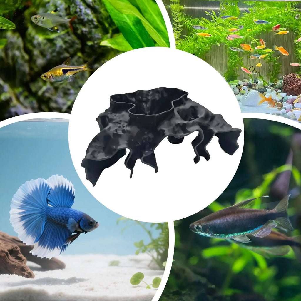 Aquarium Fish Shelters Stable Hiding Hole Tunnel Shelter Underground