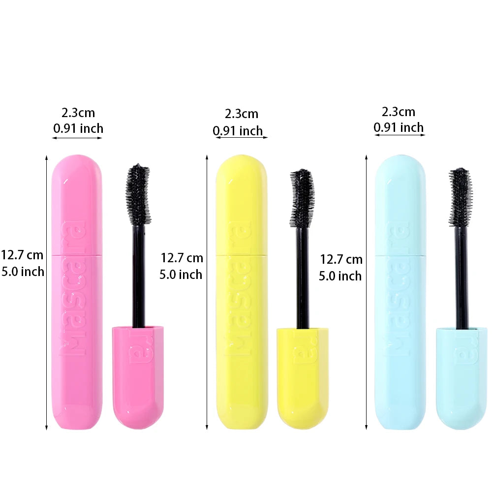 3 Pieces Mascara Set, Waterproof Long Lasting Lightweight Curling Mascara Eye Makeup Kit Zpaxo