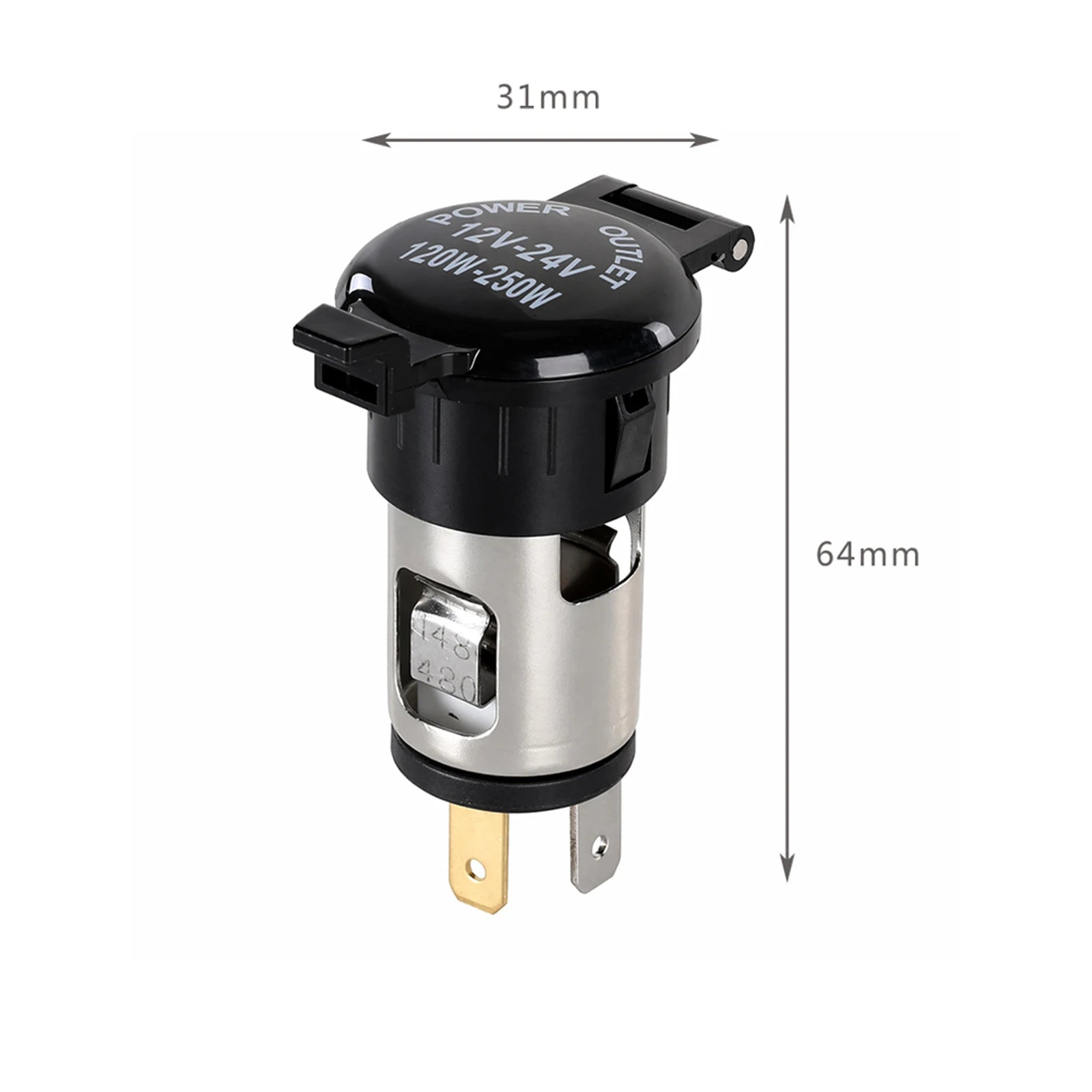 Car Cigarette Lighter Female Socket Power Plug Cover Seat Dropshipping