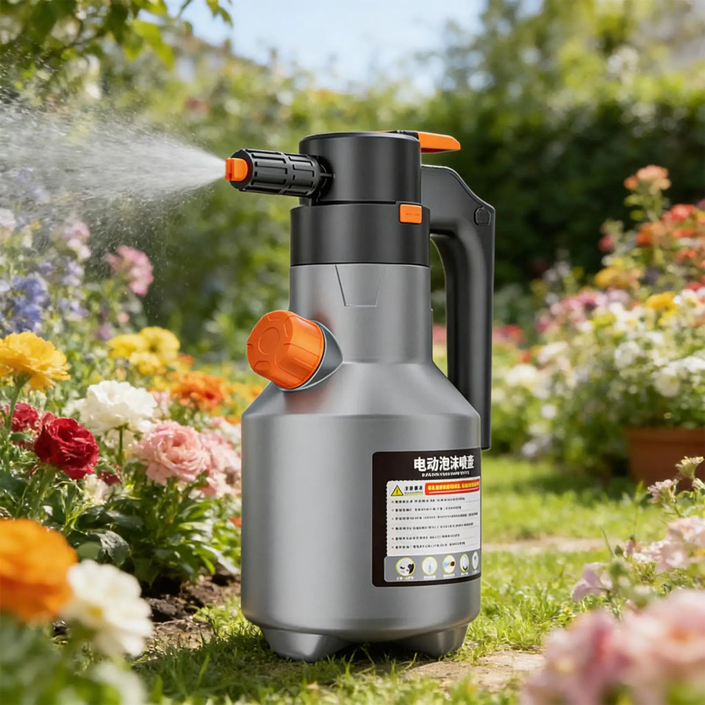 Electric Foam Sprayer Rechargeable Long Handle Pump Pressure Spray