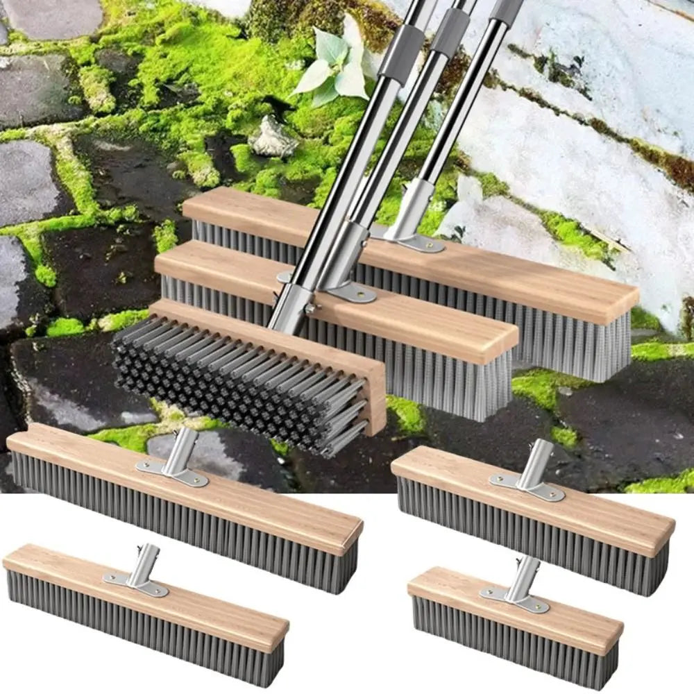 Stainless Steel Wire Broom Brush Rust-Proof Corrosion-Resistant Stainless Steel Brush Heavy Duty Weed Moss Remover Zpaxo