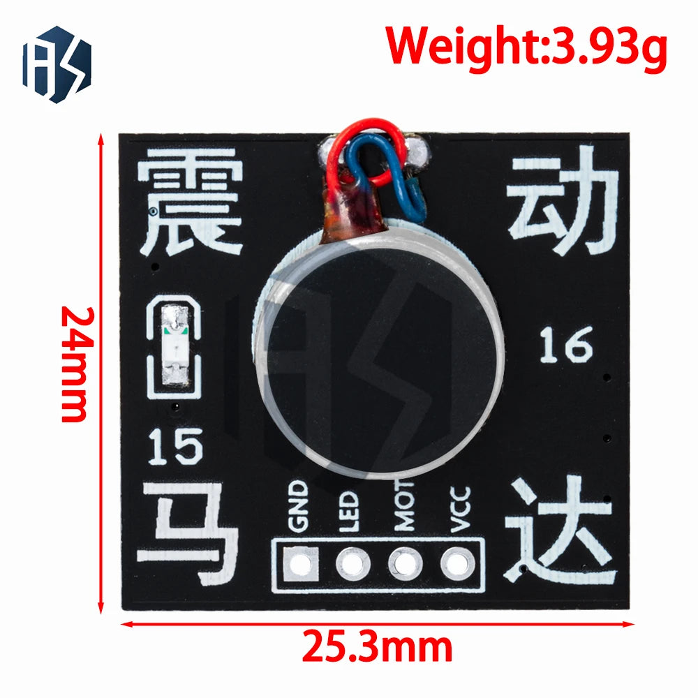 5V Mini Vibrating Motor Module Low Level Vibration Control Compatible Zpaxo
