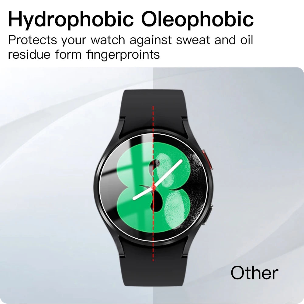 5PCS Tempered Glass For Samsung Galaxy Watch 7 6 5 4 Screen Protector For Galaxy Watch 5 Pro 6 Classic 47MM 45MM 44MM 43MM 40MM Zpaxo
