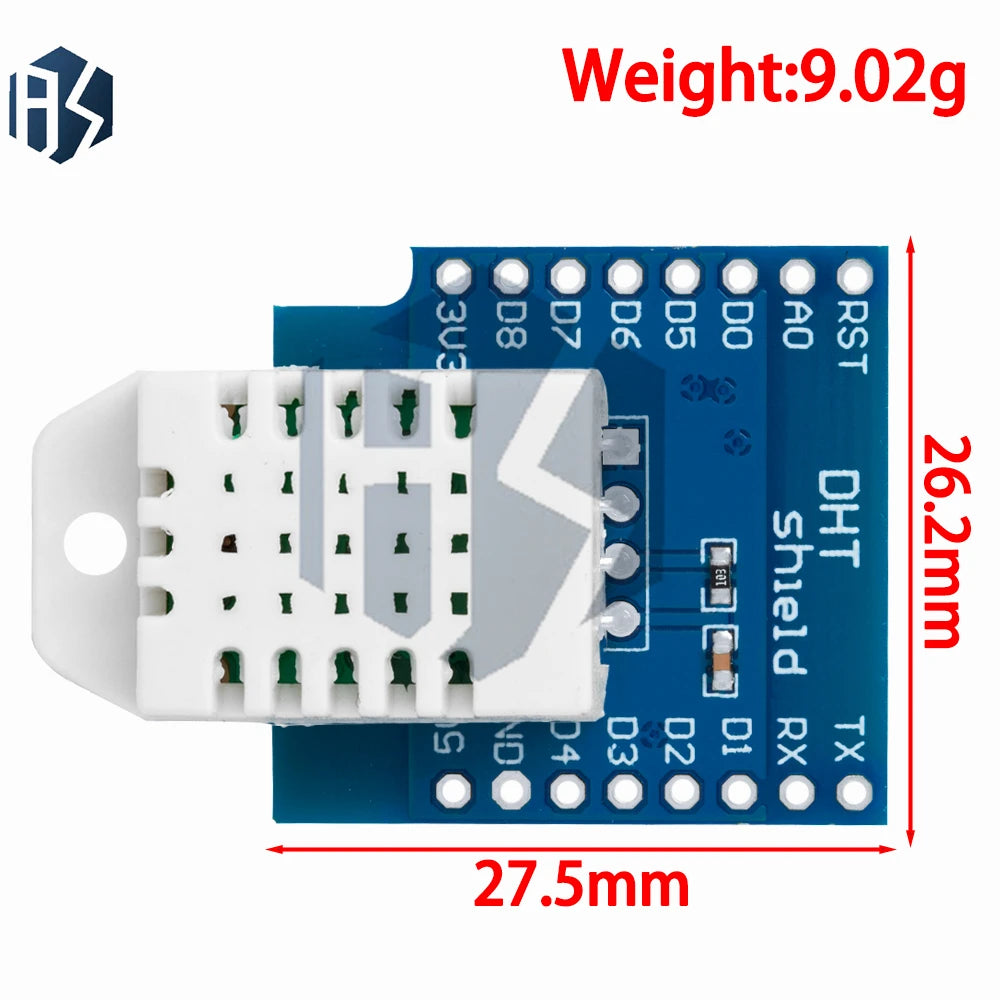 DHT Shield D1 Mini DHT22 Single-bus Digital Temperature Humidity Zpaxo