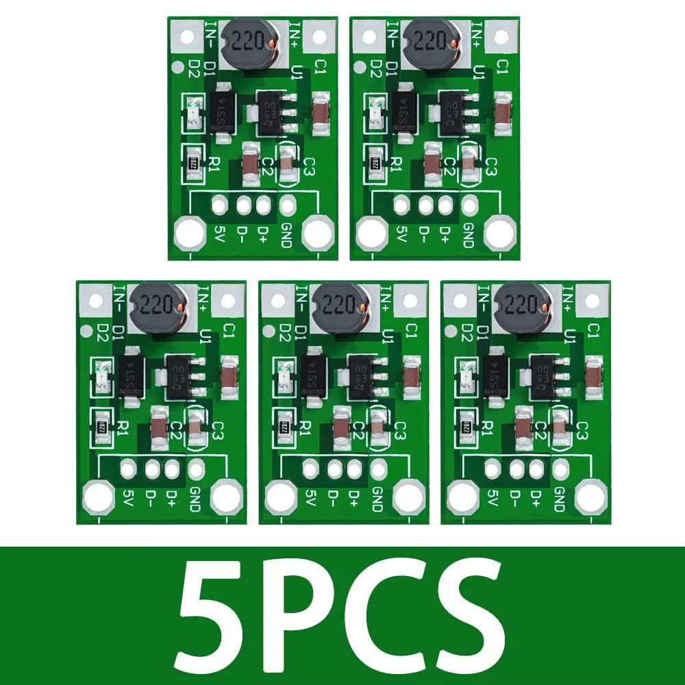 1.5V-5V to 5V DC-DC Boost Module – 600mA 93% High Efficiency Mini Converter for Arduino DIY Zpaxo 5PCS