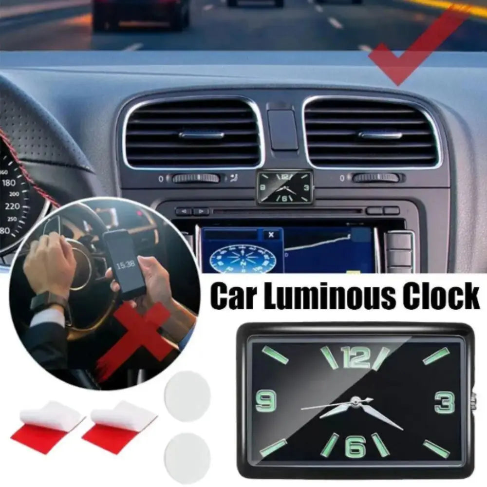 Lightweight Design Car Digital Clock Button Battery Operated Luminous Pointer Quartz Analog Watch Stylish Design Digital Display Zpaxo