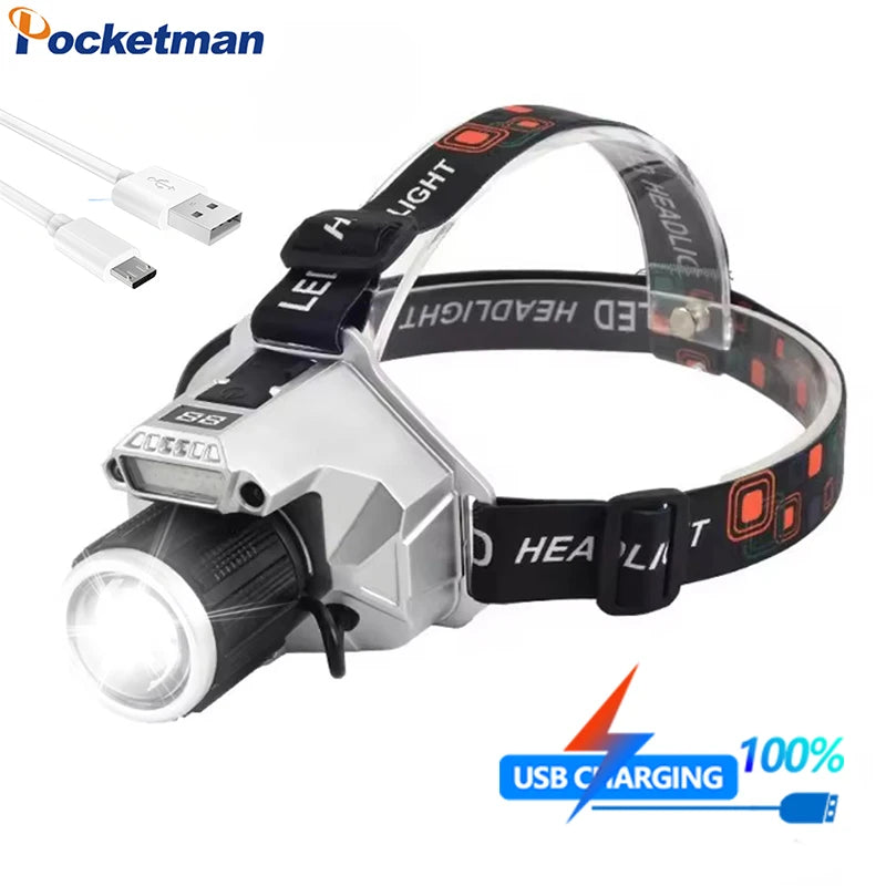 POCKETMAN Motion Sensor LED Headlamp | USB-C Rechargeable