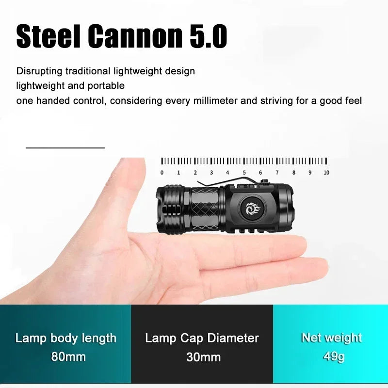Rechargeable LED Pen Flashlight | Type-C, 350+ Lm, SOS