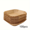 50/100pcs Square Silicone Oil Paper Mini Air Fryer Liner Suitable For Most Air Fryers Non Stick Air Fryer Zpaxo 100pcs