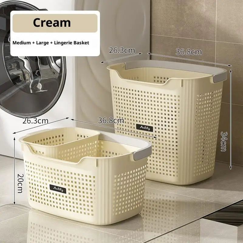 Multi-size Large Capacity Laundry Storage Dirty Clothes Basket Handle Zpaxo Yellow S M L