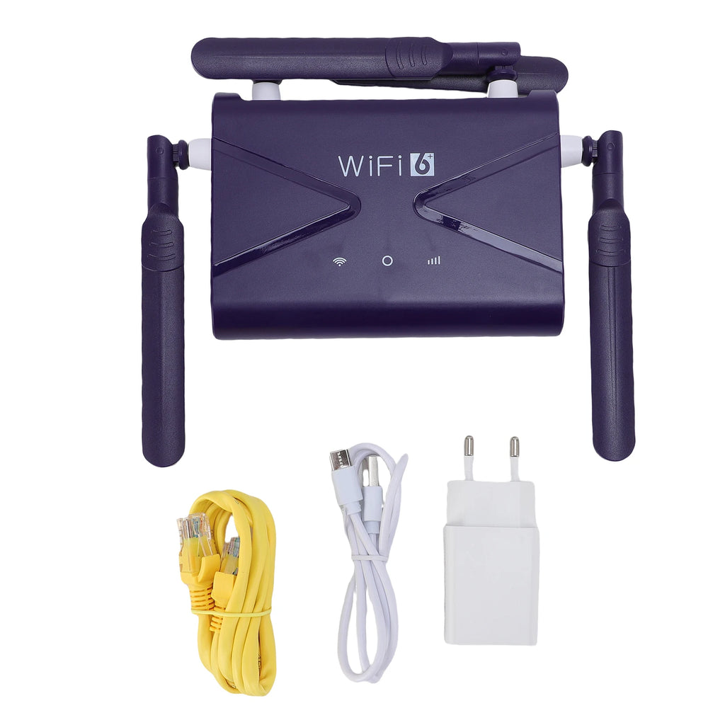 CPE Router WiFi6 Wireless 300Mbps LTE SIM Card Slot 4 Antennae Phone