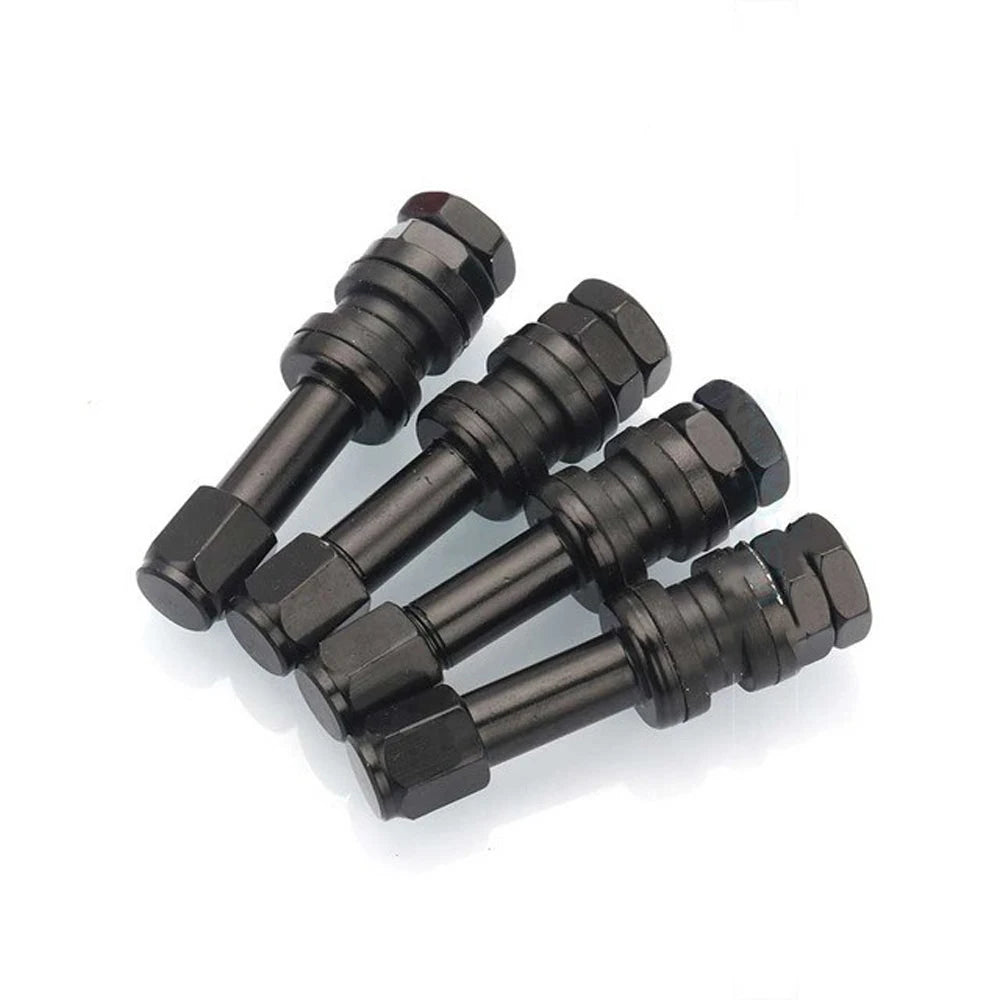 Metal Pressure Tubeless Motorcycles Car Wheel Bolt-in Tire Valve Zpaxo Black
