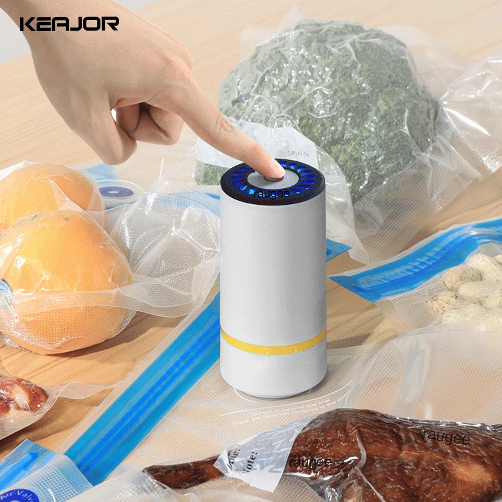 Handheld Vacuum Sealer Pump Portable Mini Sealing USB Rechargeable
