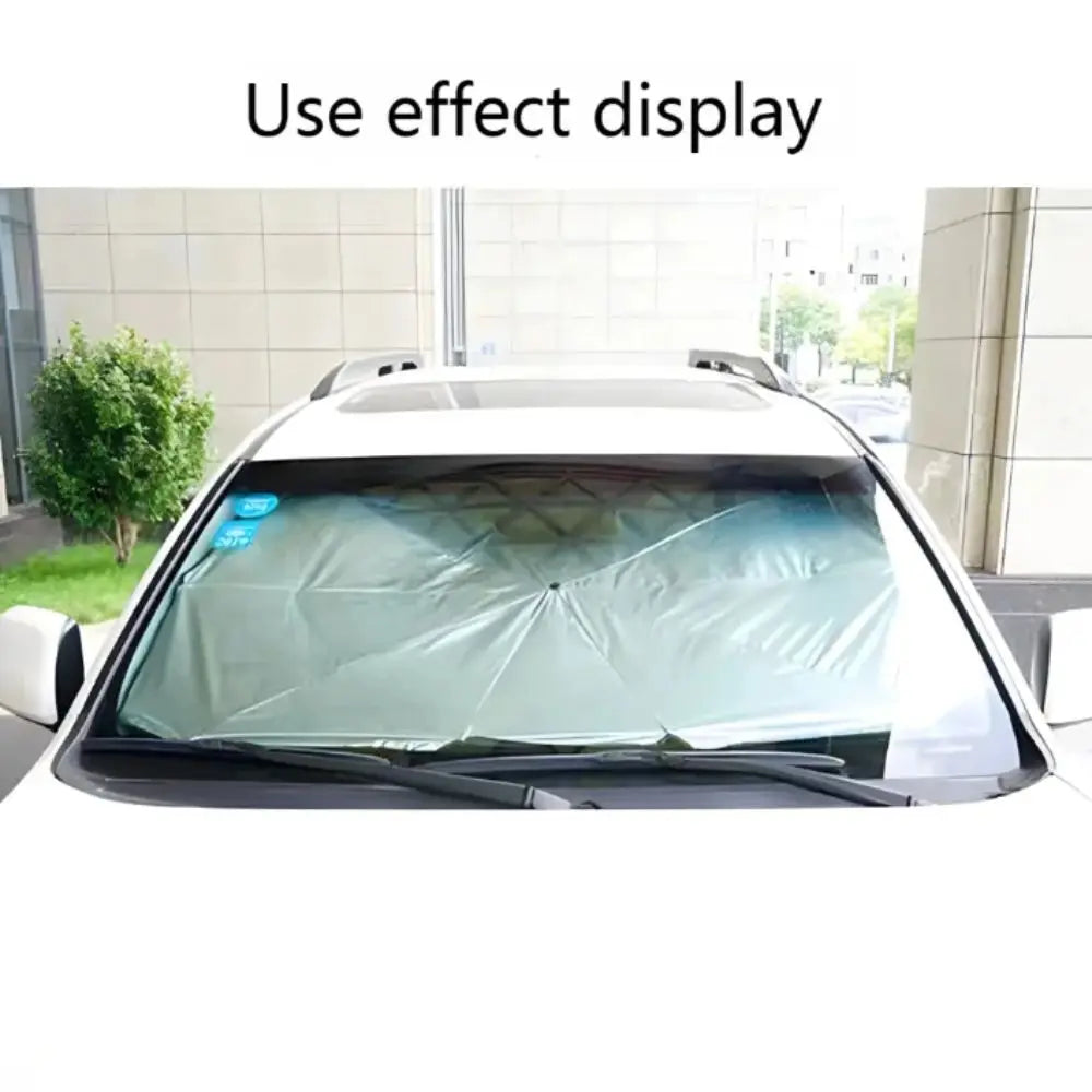 Retractable Car Parasol Folding Portable Umbrella Thermal Insulation Zpaxo