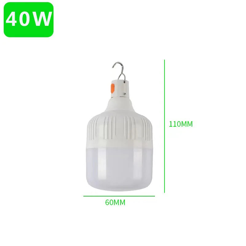 Solar Light Panel USB Charged Hanging Emergency Sunlight Powered Lamp Zpaxo 40w bulb