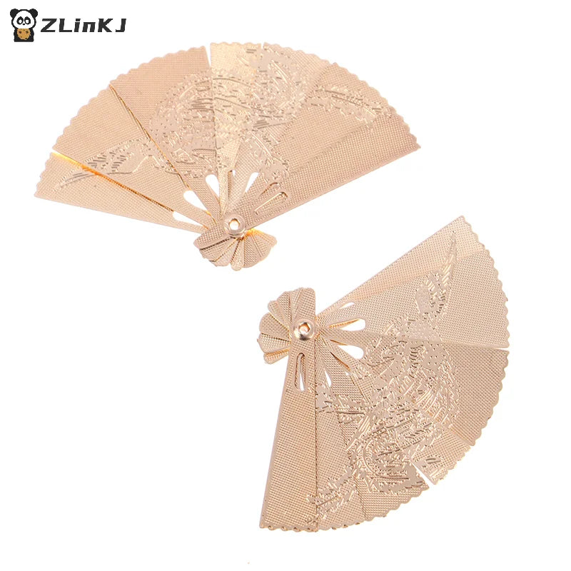 ▶1Pc 1:12 Dollhouse Miniature Metal Carving Fan Model Toy Doll Home Decor Accessories Zpaxo