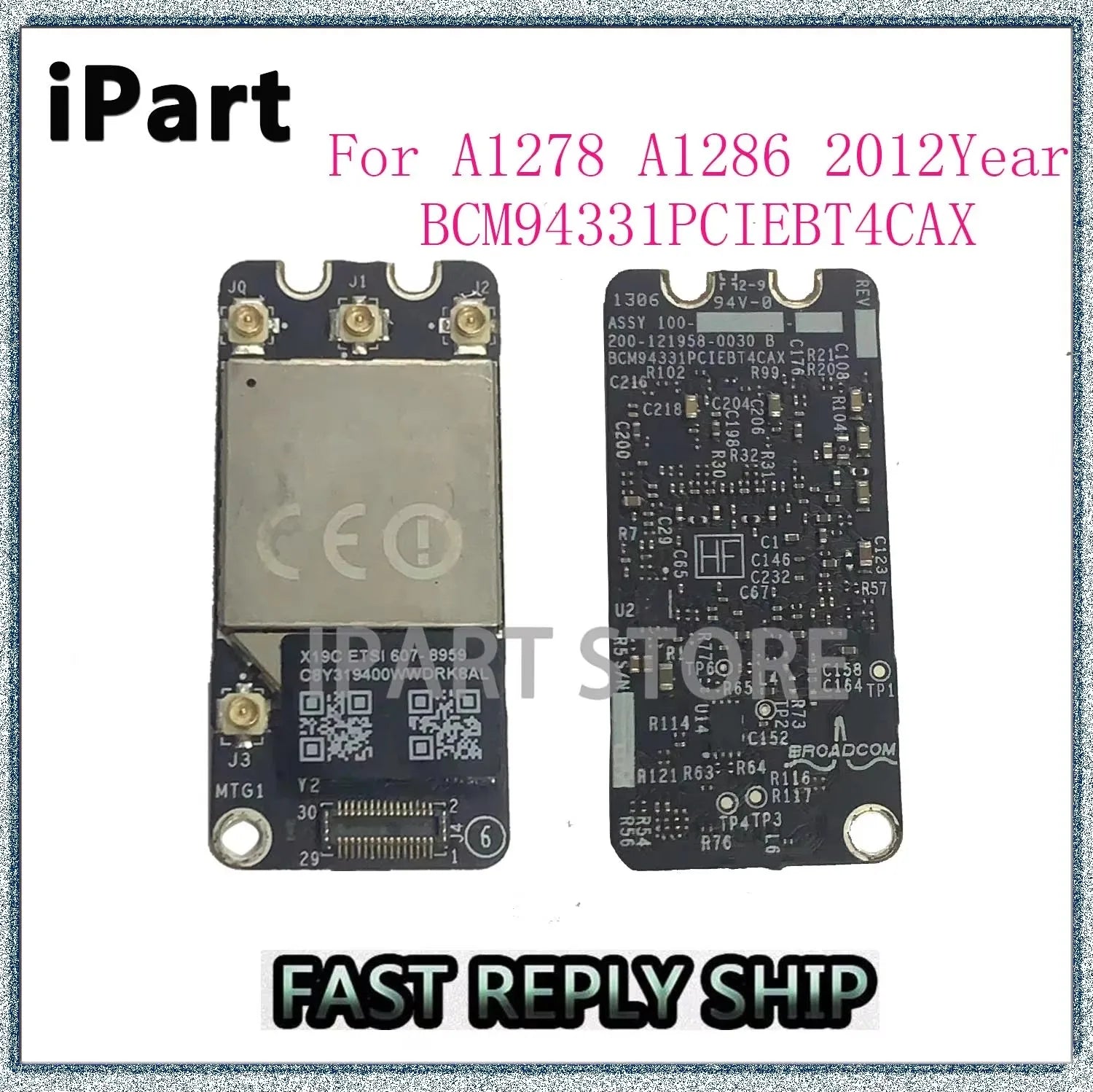 Wifi Airport Card BCM94331PCIEBT4CAX Macbook A1278 A1286 Bluetooth 4