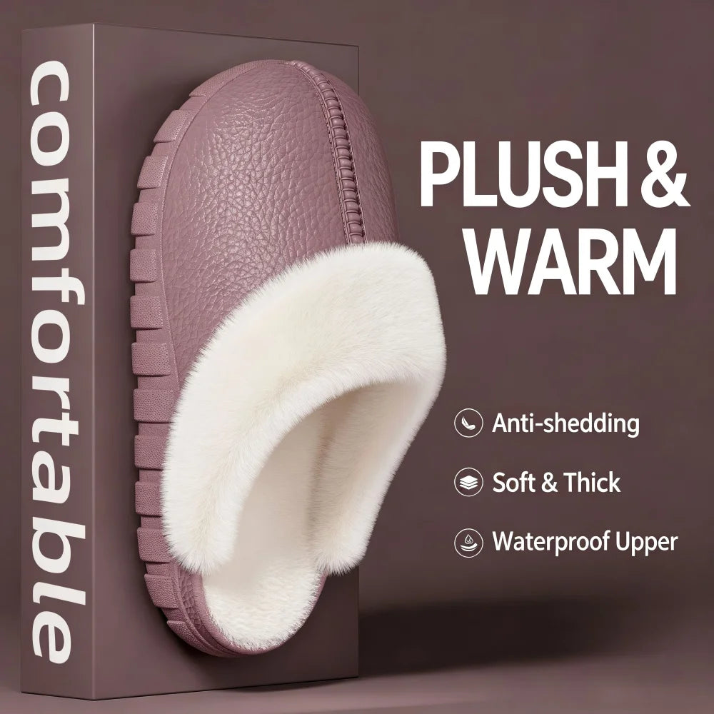 SHAJI Winter Warm Non Slip Indoor Home Slippers Removable Washable Zpaxo PURPLE 39-40