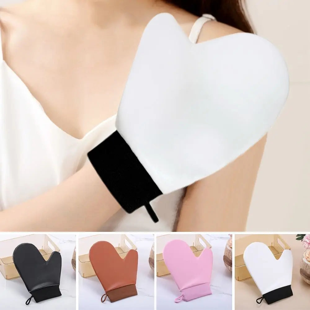 Leather Self-tanning Mitt Washable Quick Dry Tanning Glove Reusable Zpaxo