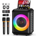 Dual Wireless Microphone Satchel Bluetooth Karaoke Audio Bt Usb Tf