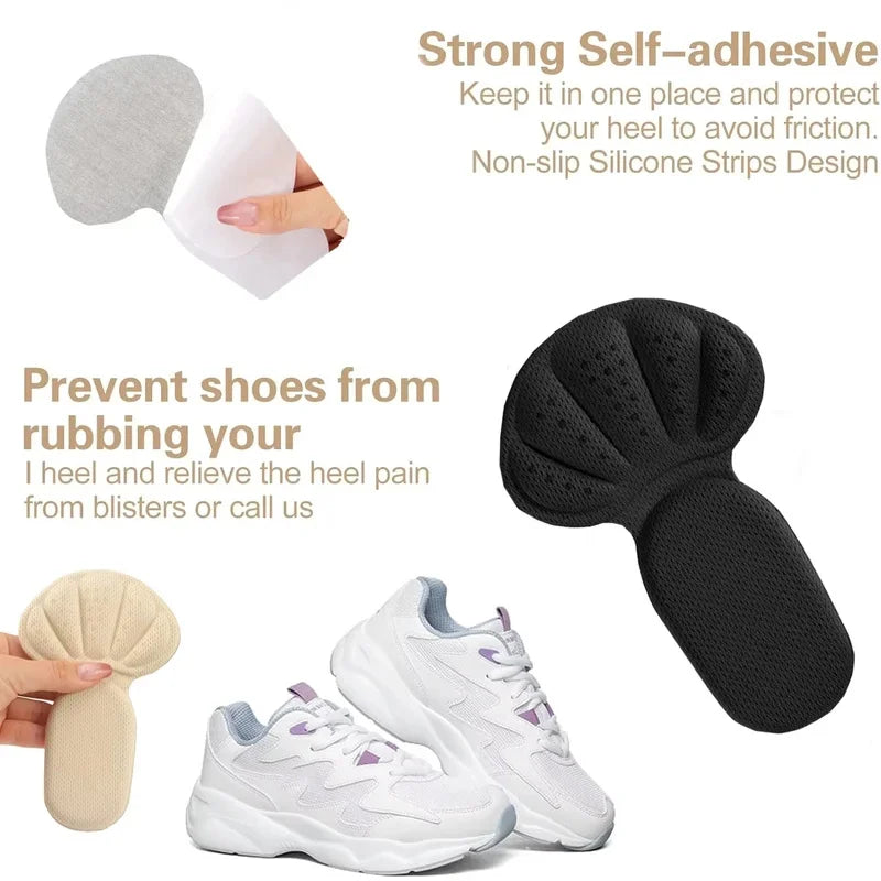 2-in-1 Heel Cushion Pads – Anti-Slip Sponge Heel Protector 2-Pack Heel Cushion Pad Zpaxo
