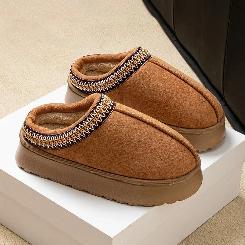 Warm House Shoes Ladies Winter Women Slippers Plush Interior Anti