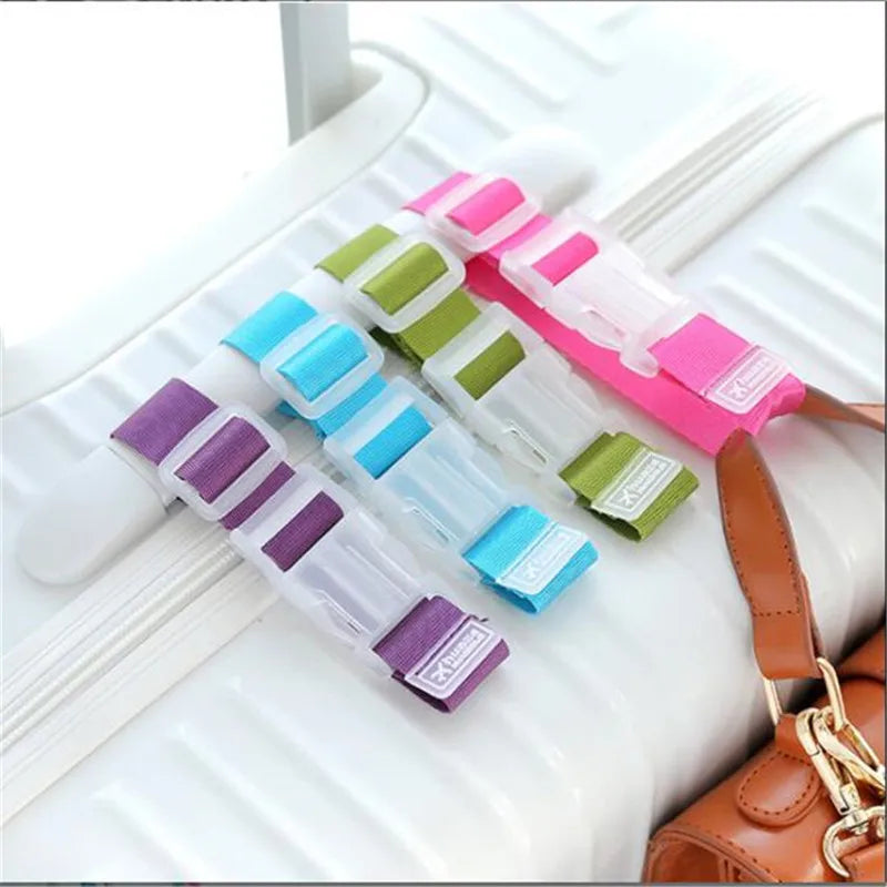Colorful Adjustable Baggage Nylon Straps Belt Security Bag Buckle