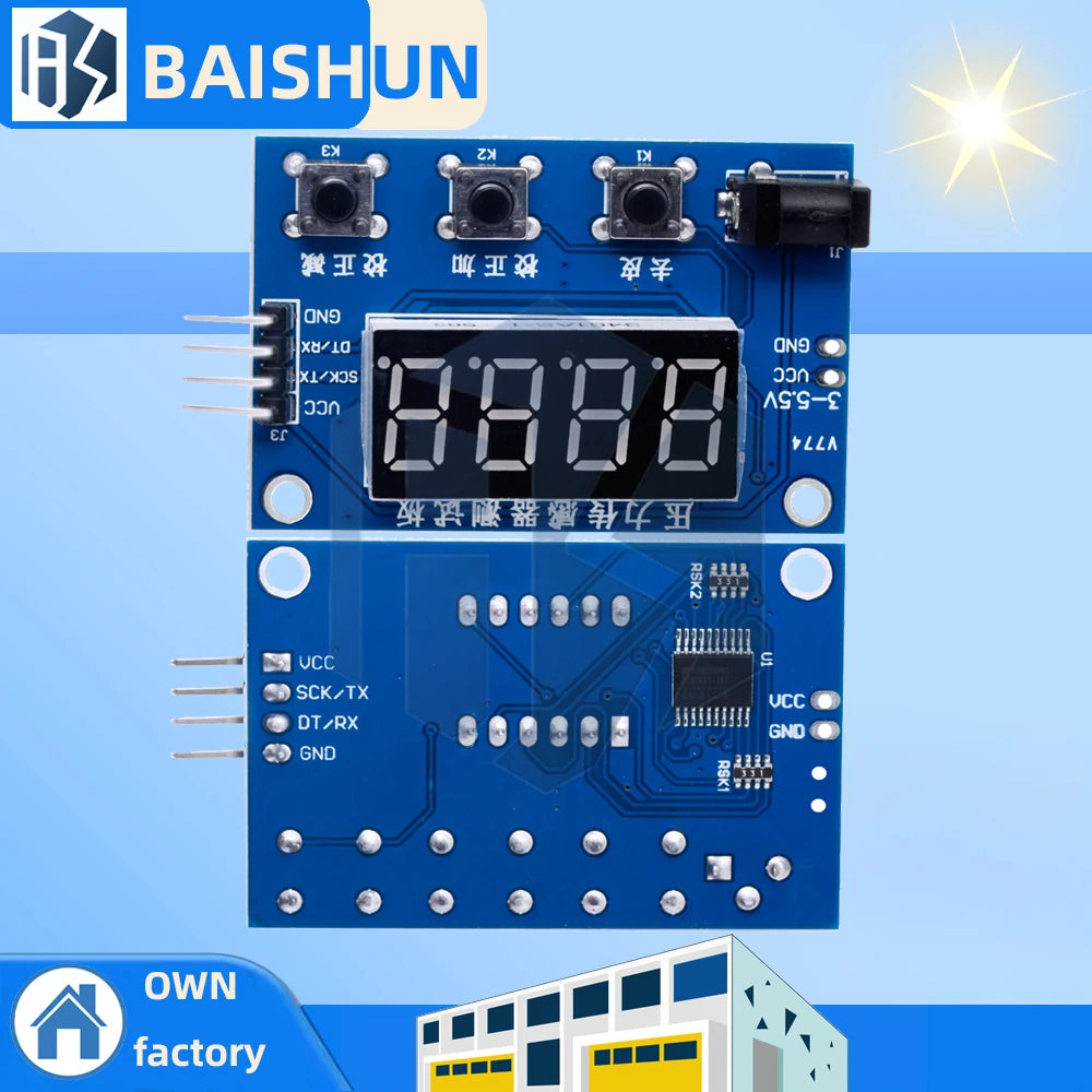 Load Cell HX711 AD Module Weight Sensor Digital Display Electronic Zpaxo Default Title