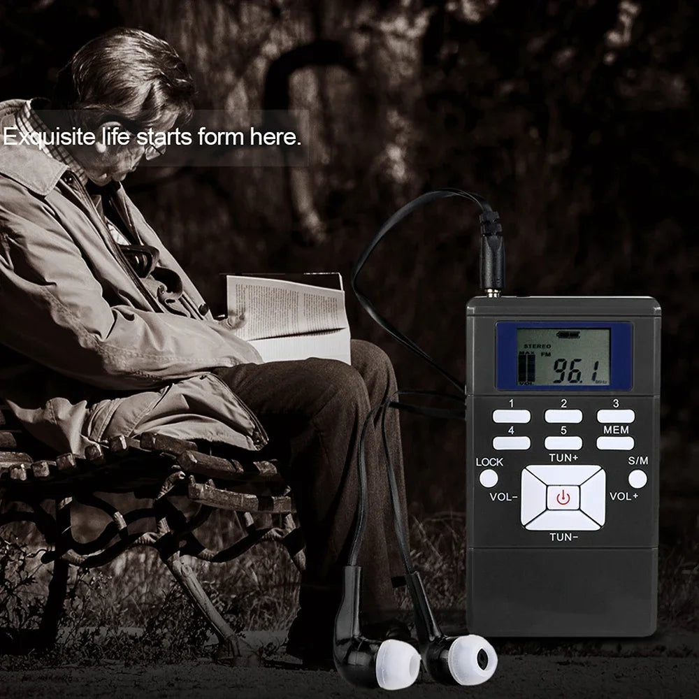 KEBIDUMEI Mini DSP FM Radio Simultaneous Interpretation Receiver