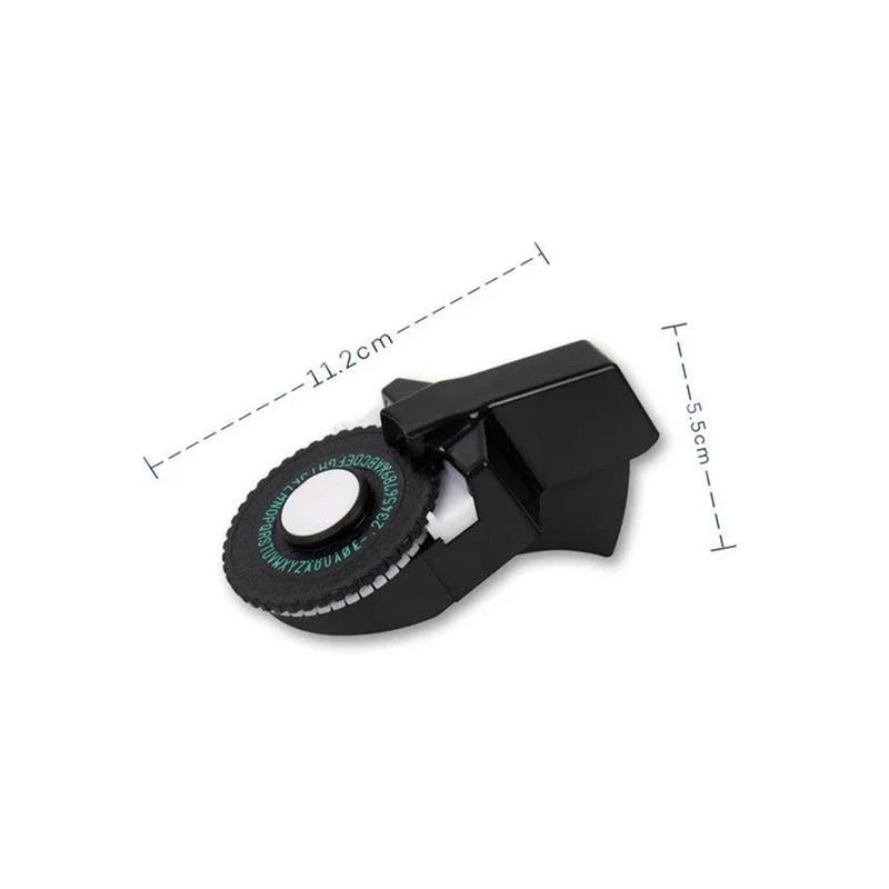 1pc 3D Embossing Typewriter Household Mini Portable Manual Label Machine Embossing Machine Hand Home Decorative Tape Paper Zpaxo