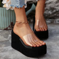 2025 Fashion Elegant Heels Casual Slippers Women Summer Comfortable