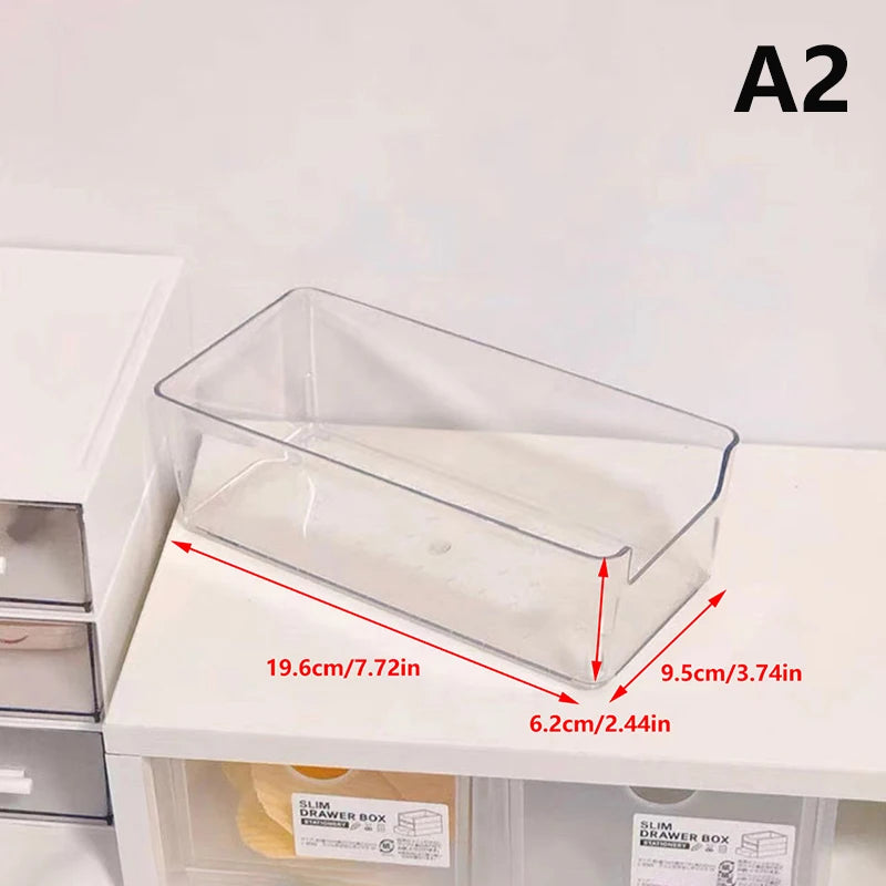 Transparent Acrylic Cosmetics Storage Box Desktop Plastic Dormitory