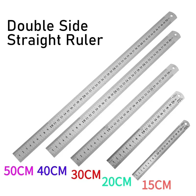 Straight Ruler Stainless Steel Stationery Drafting Supplies Precision