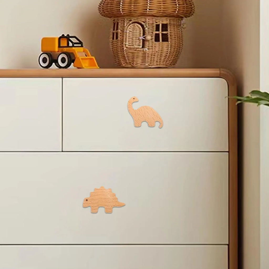 Animal Cabinet Knobs 6 Kids Drawer Pulls Decorative Dresser Dinosaur