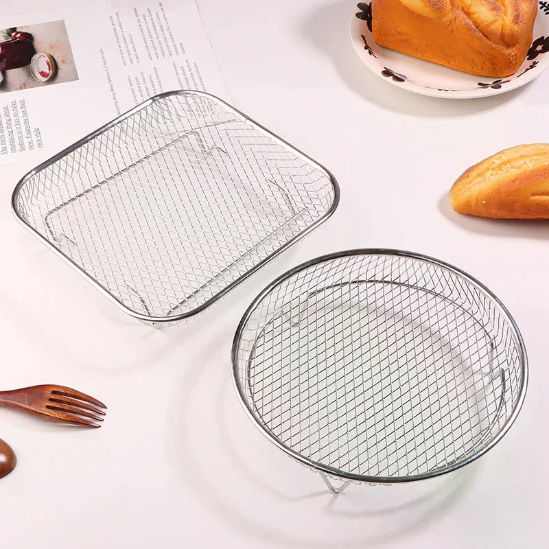 Non-stick Airfryer Tray Wire Rack Basket Kitchen Gadgets Air Fryer Zpaxo