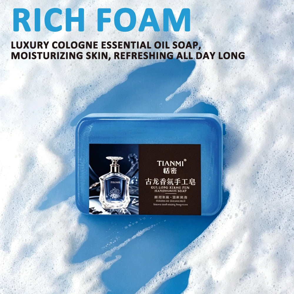 2-Pack Men's Cologne 3-in-1 Soap – Hair, Face & Body Bar Men's Bar Soap Zpaxo