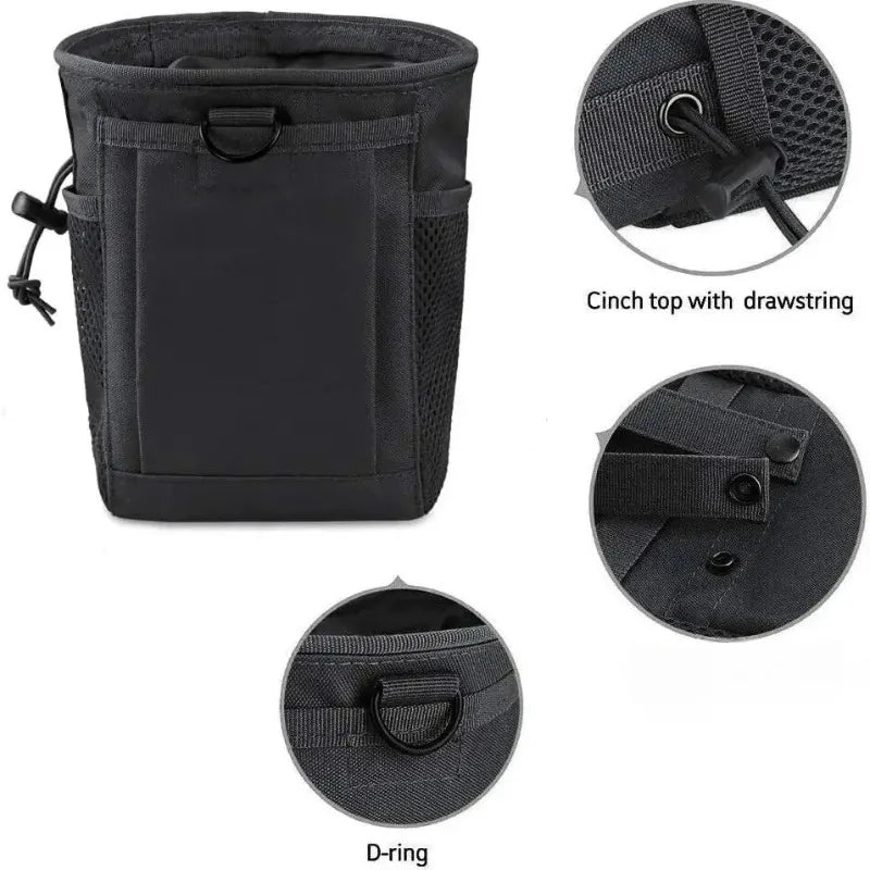 Tactical Magazine Dump Pouch – Adjustable Belt Bag for Hunting Tactical Dump Pouch Zpaxo