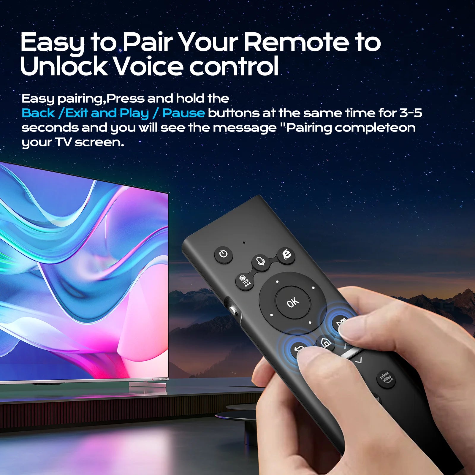 G71 BT Remote Control With Mini Keyboard Battery 2.4G Wireless Voice Remote Controller For Samsung Smart TV 2019-2024 Zpaxo